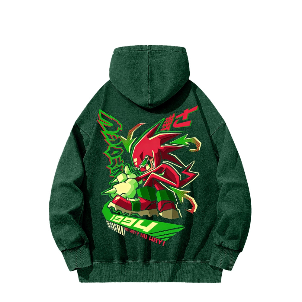 Sonic Unisex Washed Hoodie 2601008971