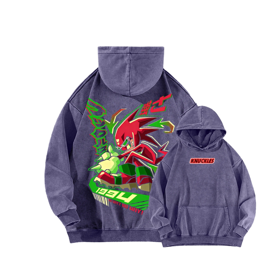 Sonic Unisex Washed Hoodie 2601008971