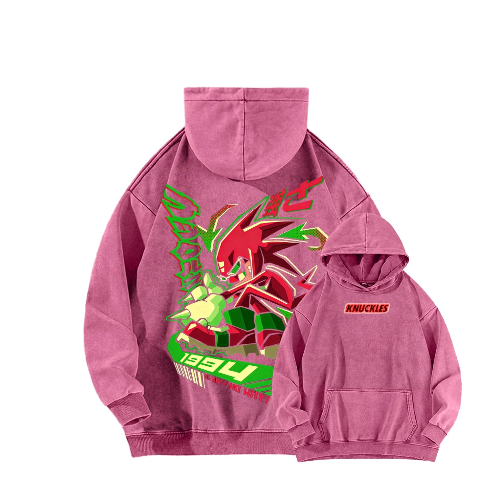 Sonic Unisex Washed Hoodie 2601008971