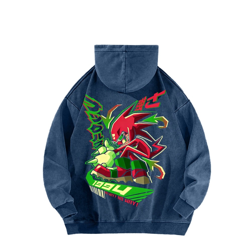 Sonic Unisex Washed Hoodie 2601008971