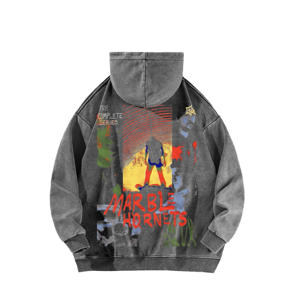 Marble Hornets Unisex Washed Hoodie 2601009327