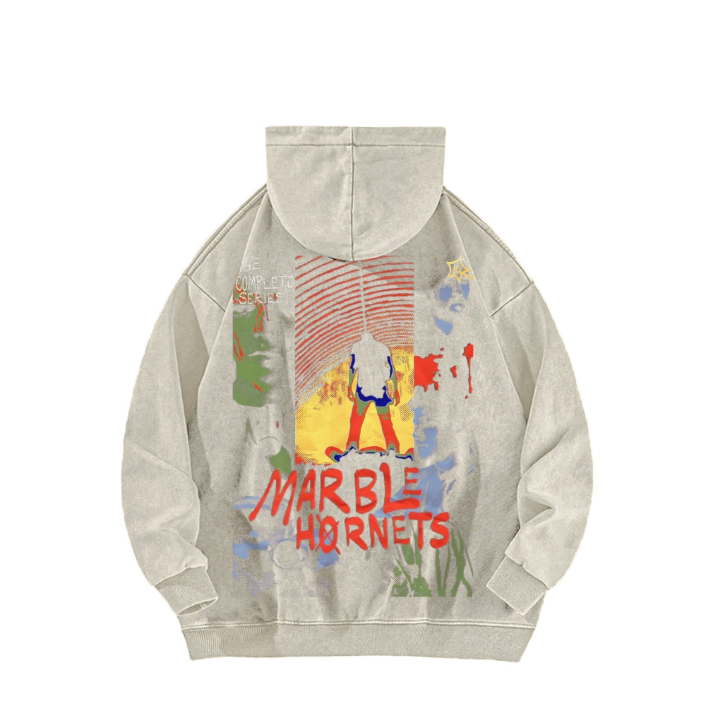 Marble Hornets Unisex Washed Hoodie 2601009327
