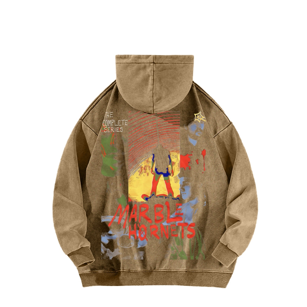 Marble Hornets Unisex Washed Hoodie 2601009327