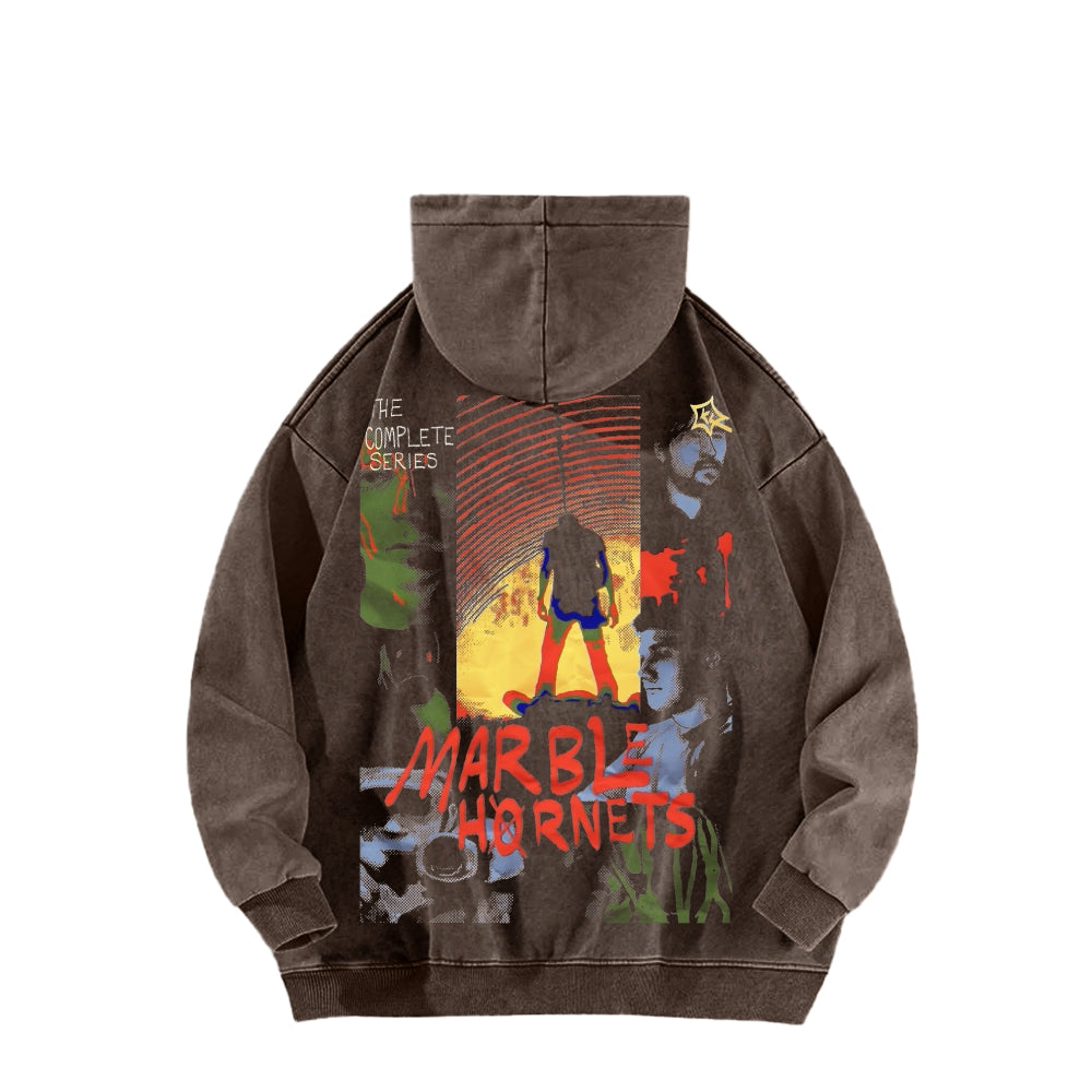 Marble Hornets Unisex Washed Hoodie 2601009327