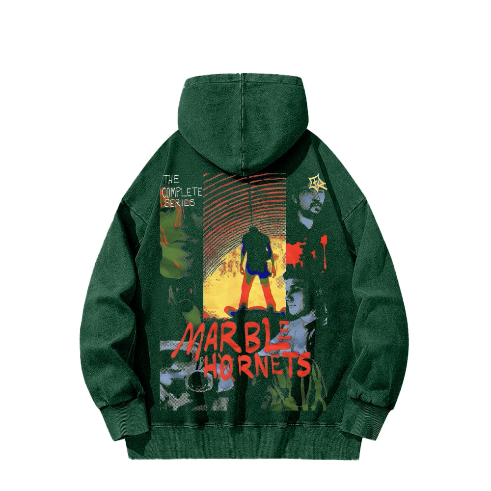 Marble Hornets Unisex Washed Hoodie 2601009327