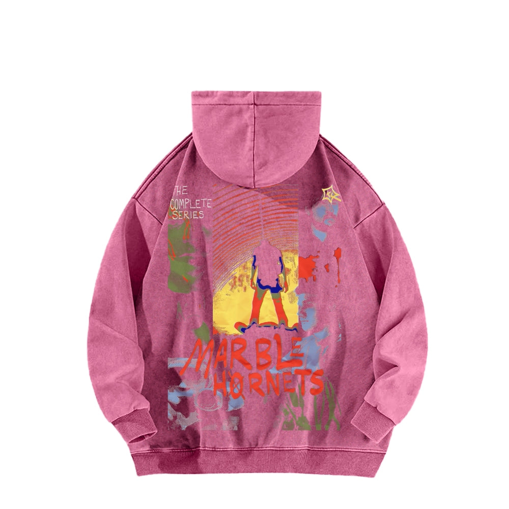 Marble Hornets Unisex Washed Hoodie 2601009327