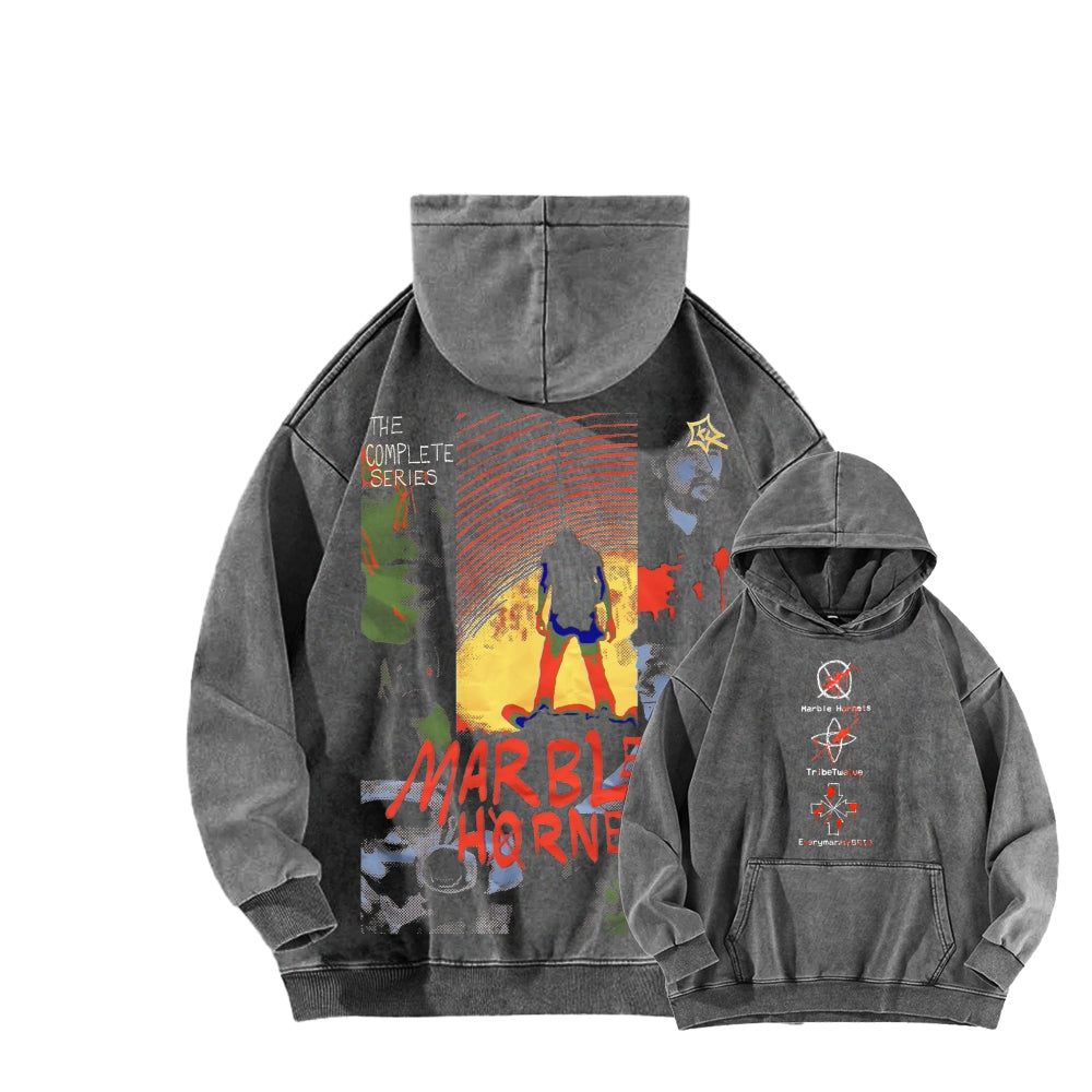 Marble Hornets Unisex Washed Hoodie 2601009332