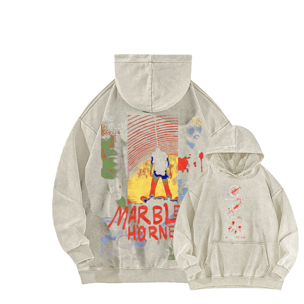 Marble Hornets Unisex Washed Hoodie 2601009332