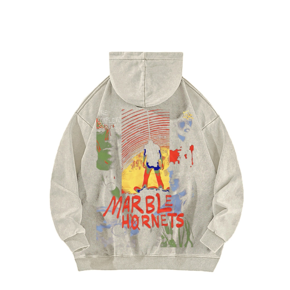 Marble Hornets Unisex Washed Hoodie 2601009332
