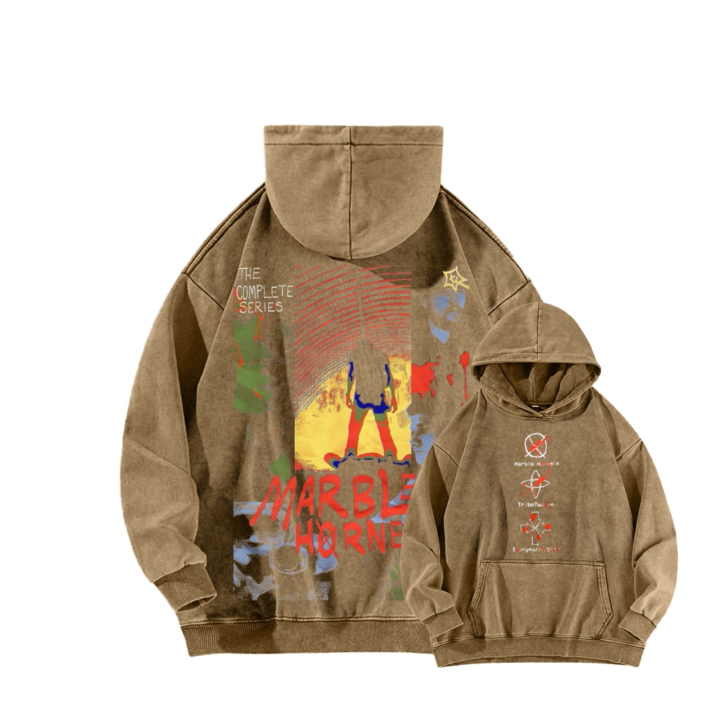 Marble Hornets Unisex Washed Hoodie 2601009332