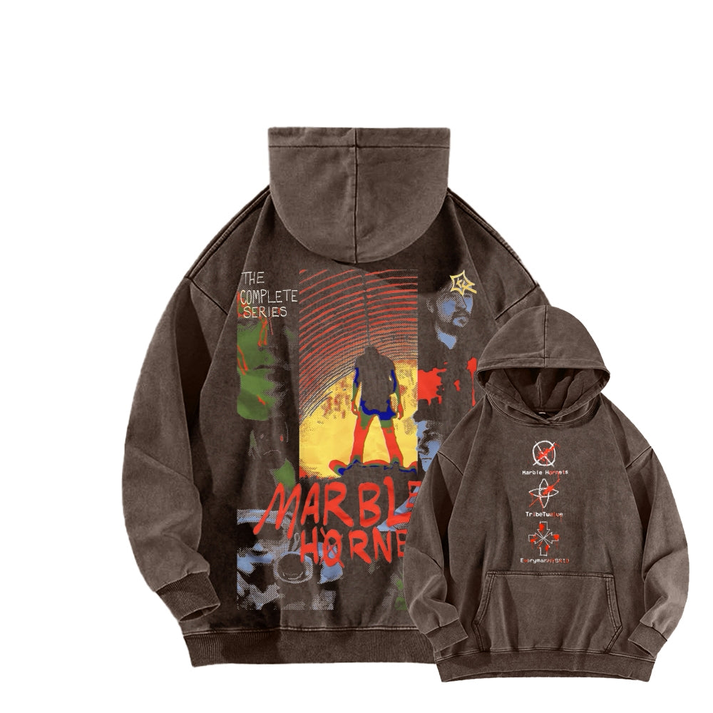 Marble Hornets Unisex Washed Hoodie 2601009332