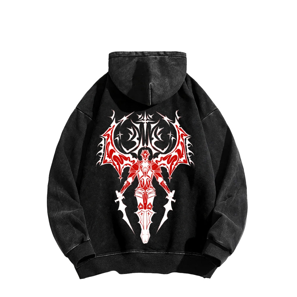 Ultrakill Unisex Washed Hoodie 2601009544