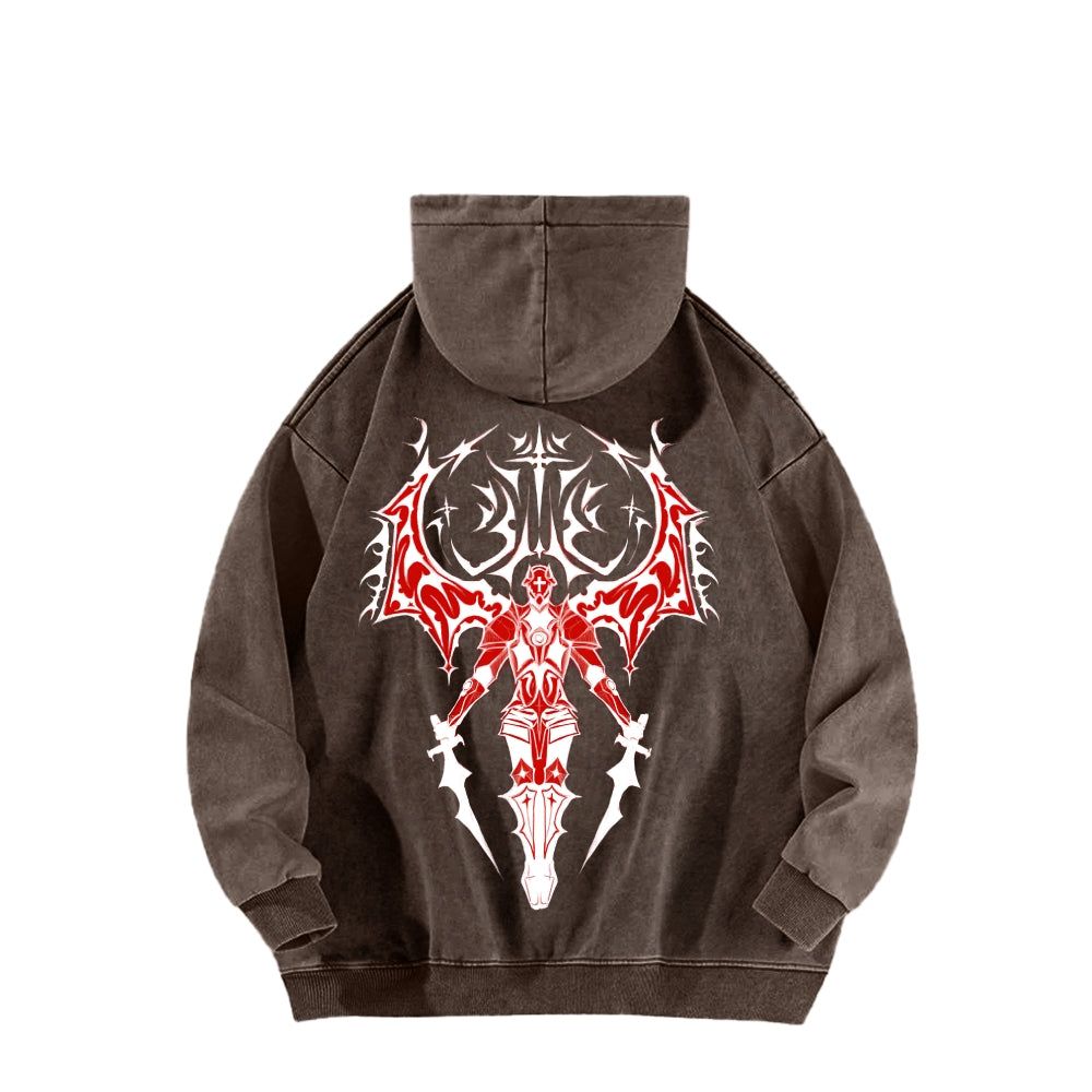 Ultrakill Unisex Washed Hoodie 2601009544