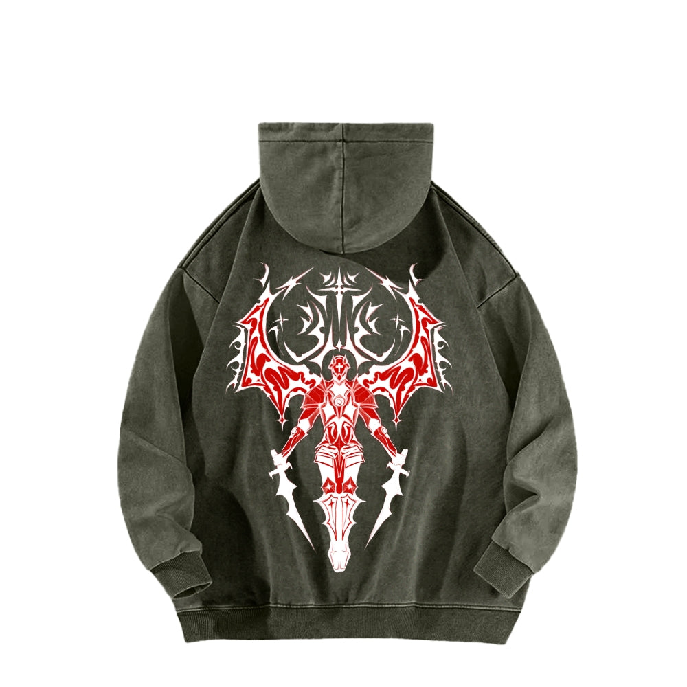 Ultrakill Unisex Washed Hoodie 2601009544
