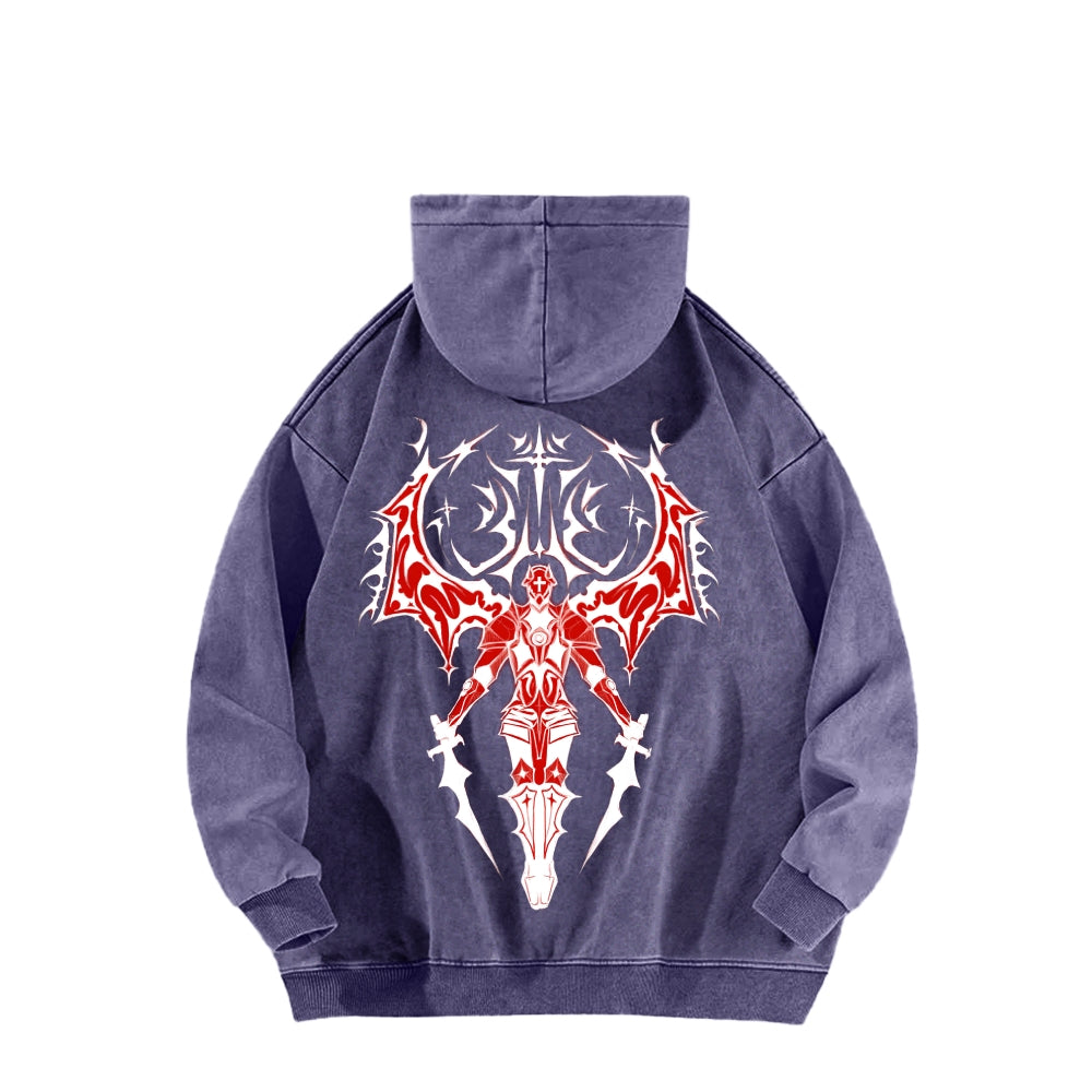 Ultrakill Unisex Washed Hoodie 2601009544