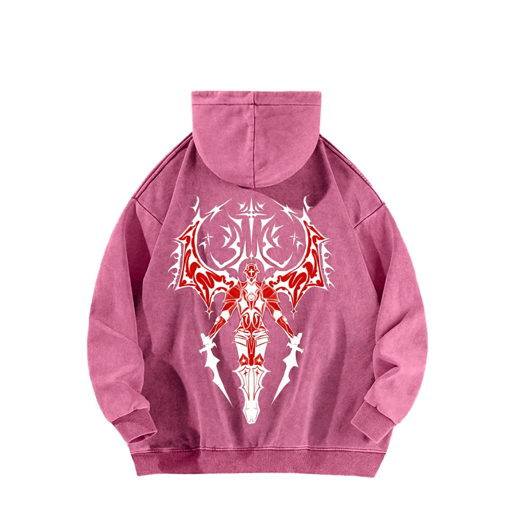 Ultrakill Unisex Washed Hoodie 2601009544