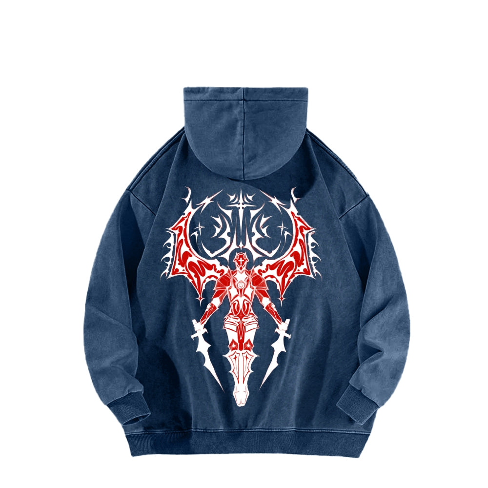 Ultrakill Unisex Washed Hoodie 2601009544