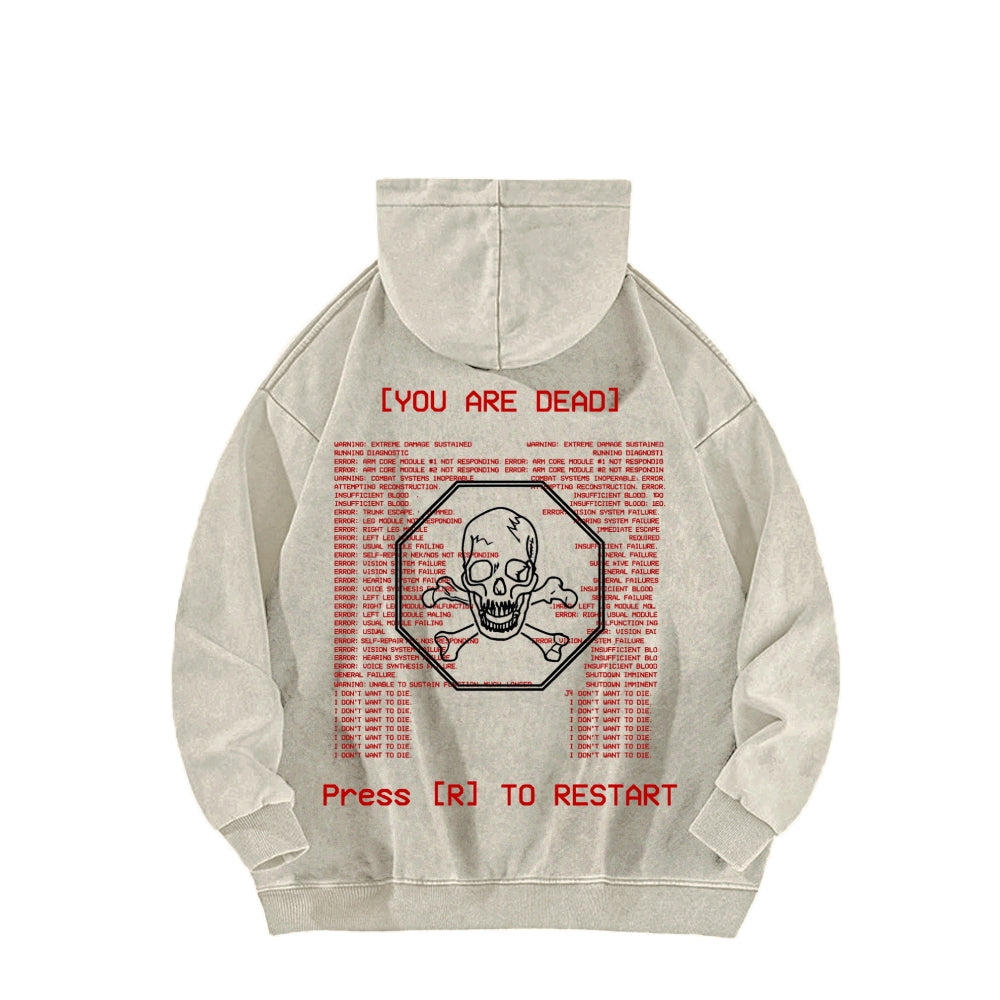 Ultrakill Unisex Washed Hoodie 2601009562