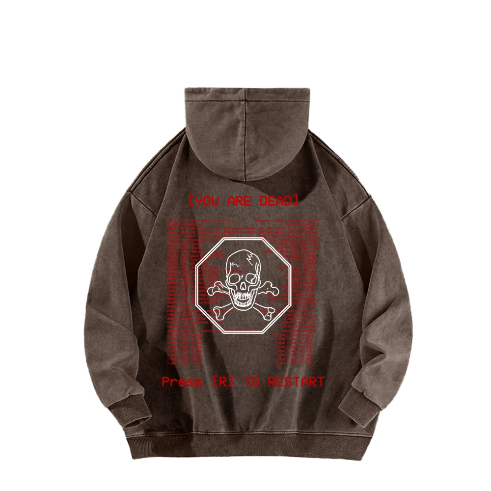 Ultrakill Unisex Washed Hoodie 2601009562