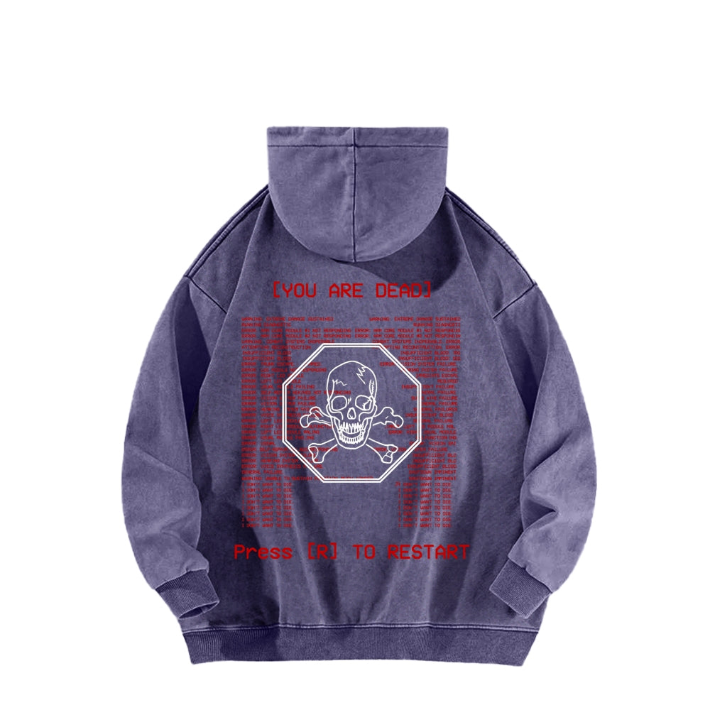 Ultrakill Unisex Washed Hoodie 2601009562