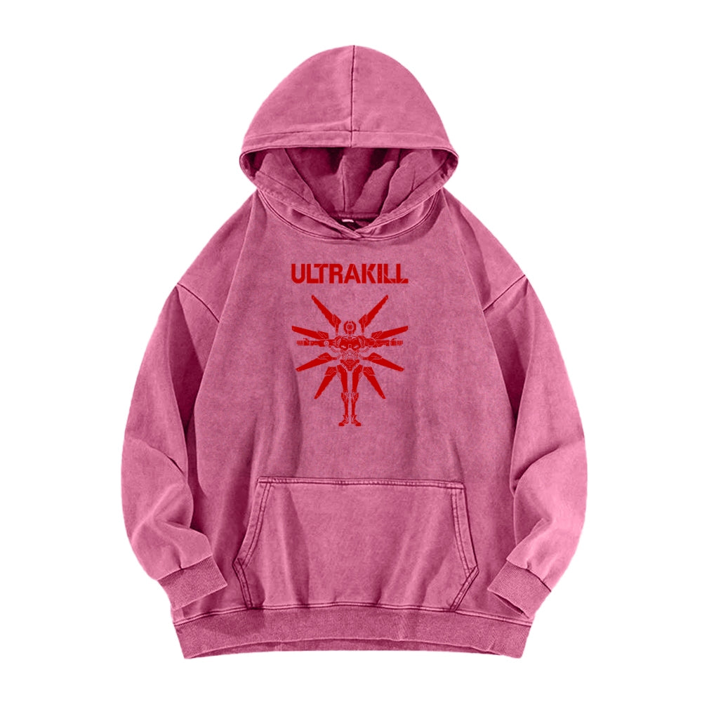 Ultrakill Unisex Washed Hoodie 2601009562