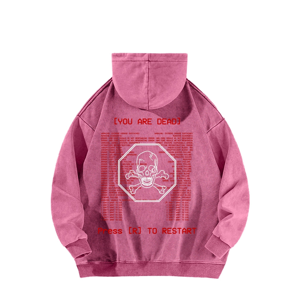 Ultrakill Unisex Washed Hoodie 2601009562
