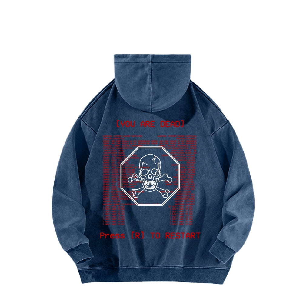 Ultrakill Unisex Washed Hoodie 2601009562