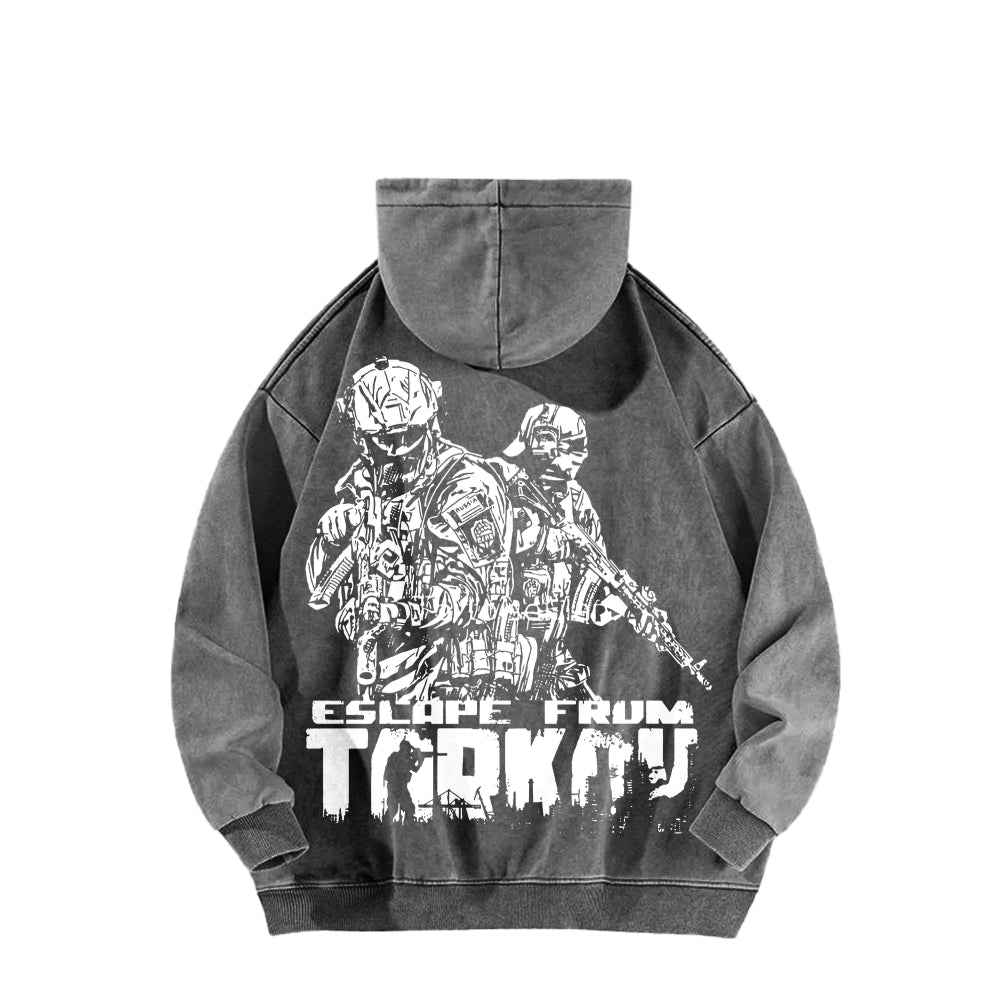 Escape From Tarkov Unisex Washed Hoodie 2601009566