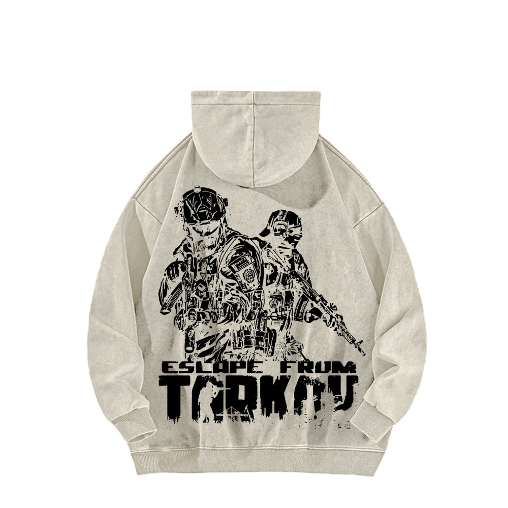 Escape From Tarkov Unisex Washed Hoodie 2601009566