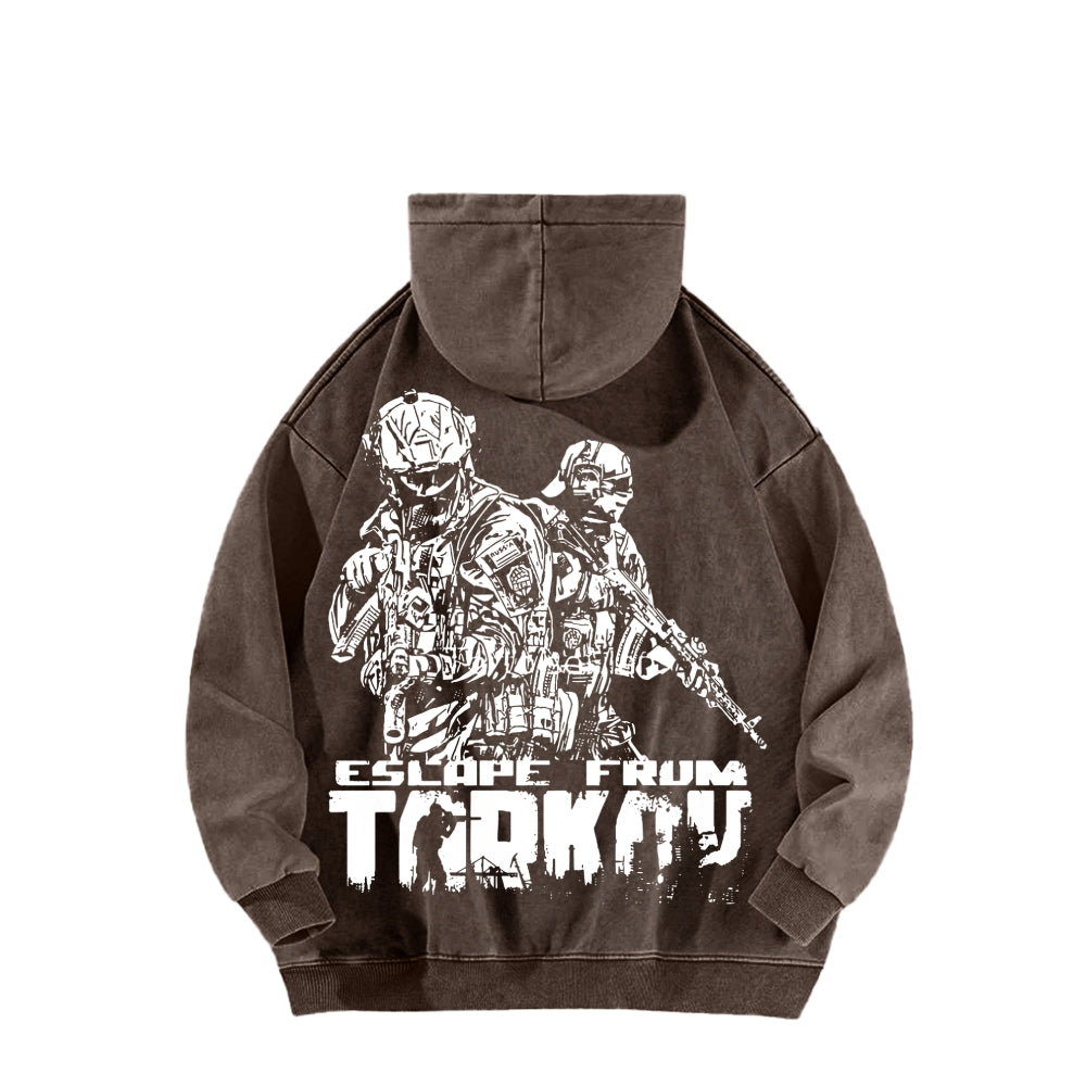 Escape From Tarkov Unisex Washed Hoodie 2601009566