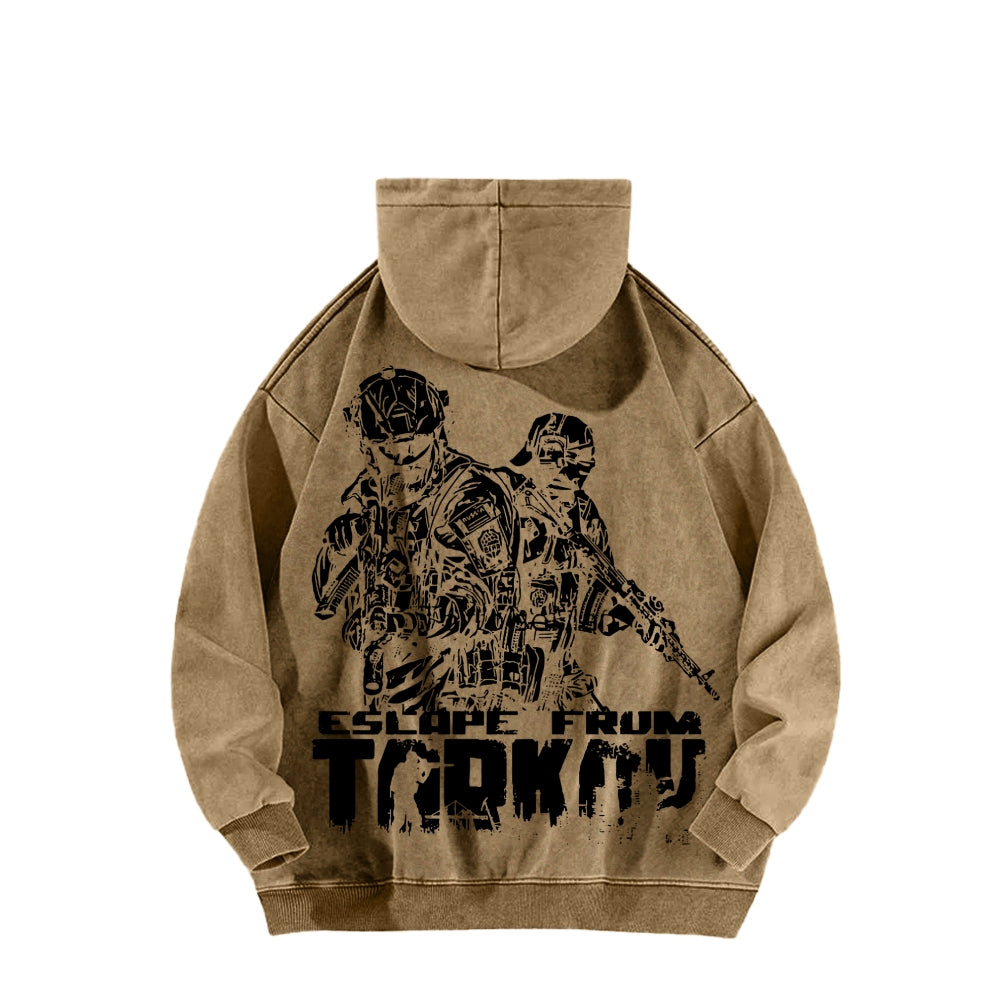 Escape From Tarkov Unisex Washed Hoodie 2601009566