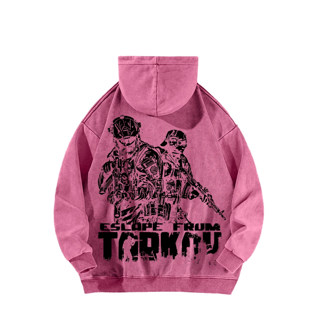 Escape From Tarkov Unisex Washed Hoodie 2601009566