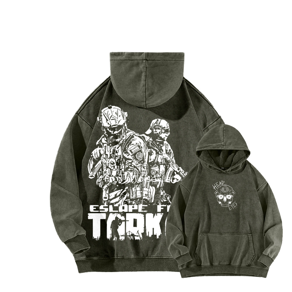 Escape From Tarkov Unisex Washed Hoodie 2601009566