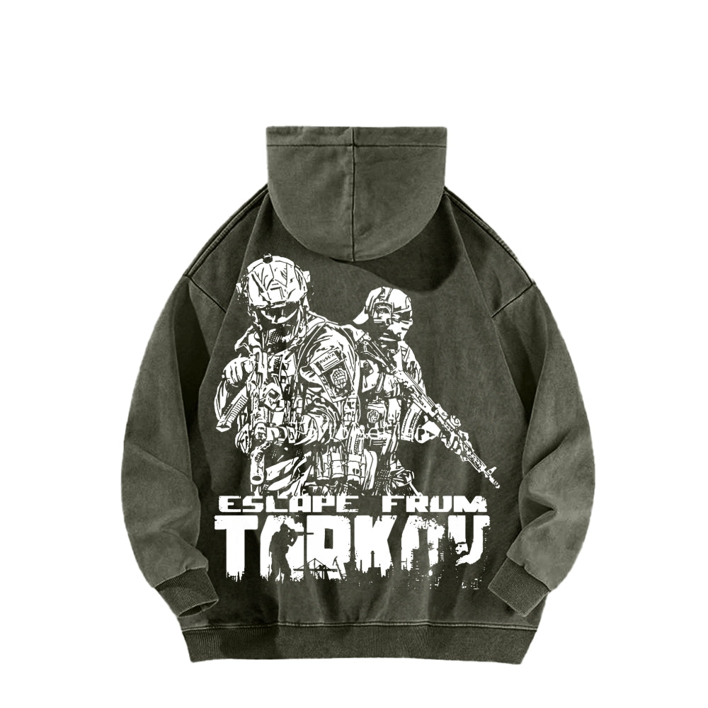 Escape From Tarkov Unisex Washed Hoodie 2601009566