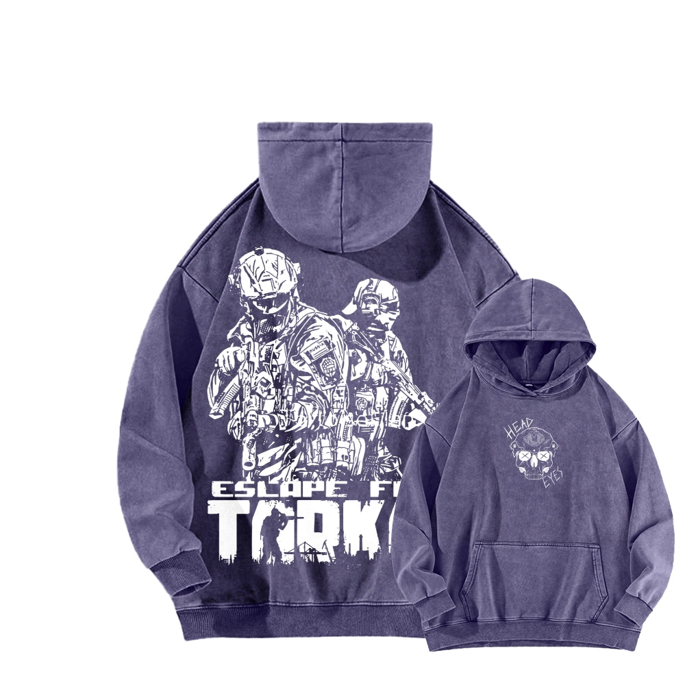 Escape From Tarkov Unisex Washed Hoodie 2601009566