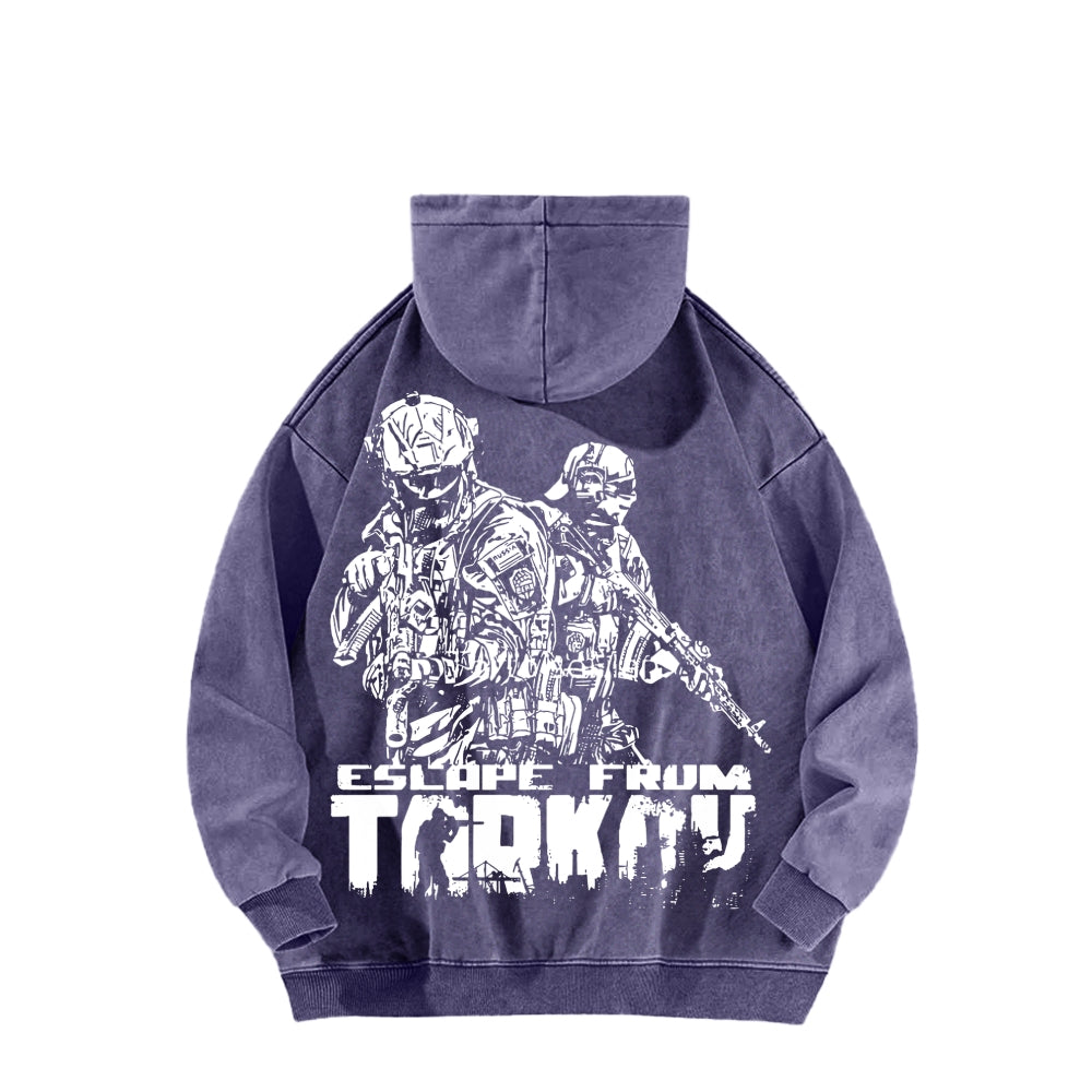 Escape From Tarkov Unisex Washed Hoodie 2601009566
