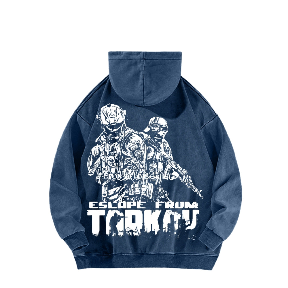 Escape From Tarkov Unisex Washed Hoodie 2601009566