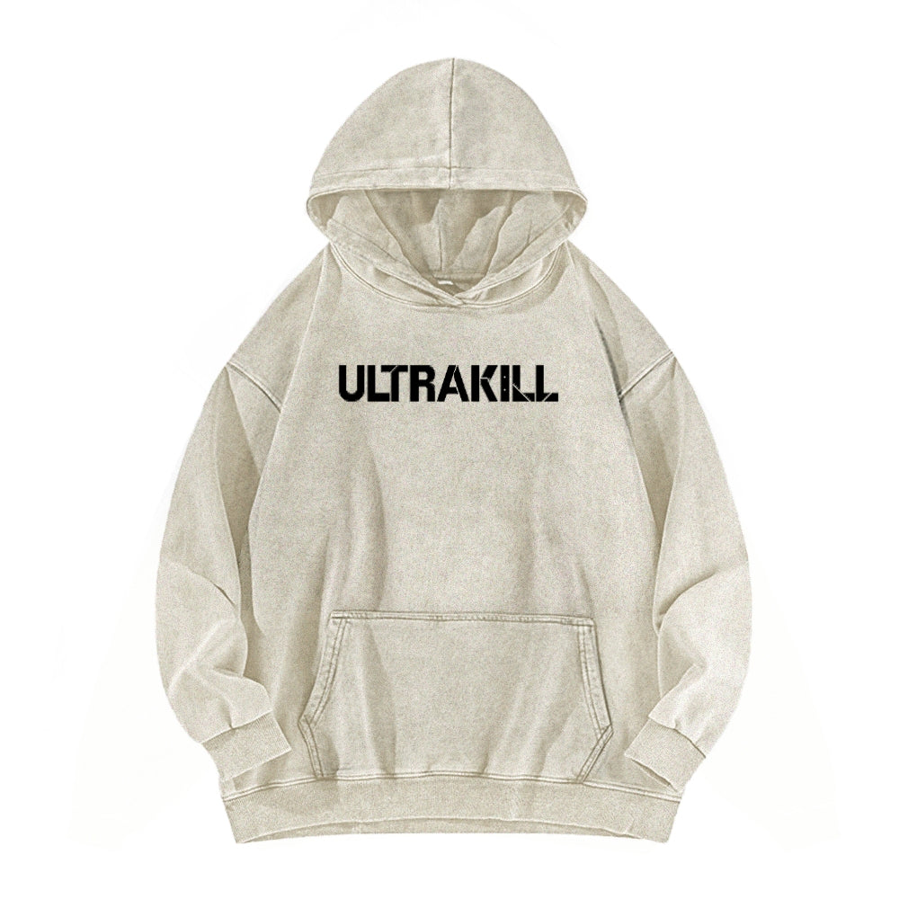 Ultrakill Unisex Washed Hoodie 2601009578