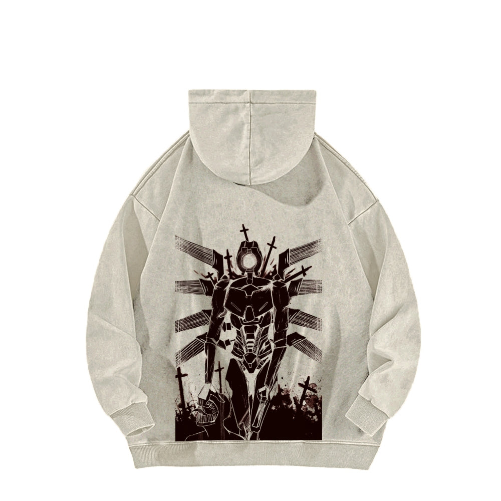 Ultrakill Unisex Washed Hoodie 2601009578