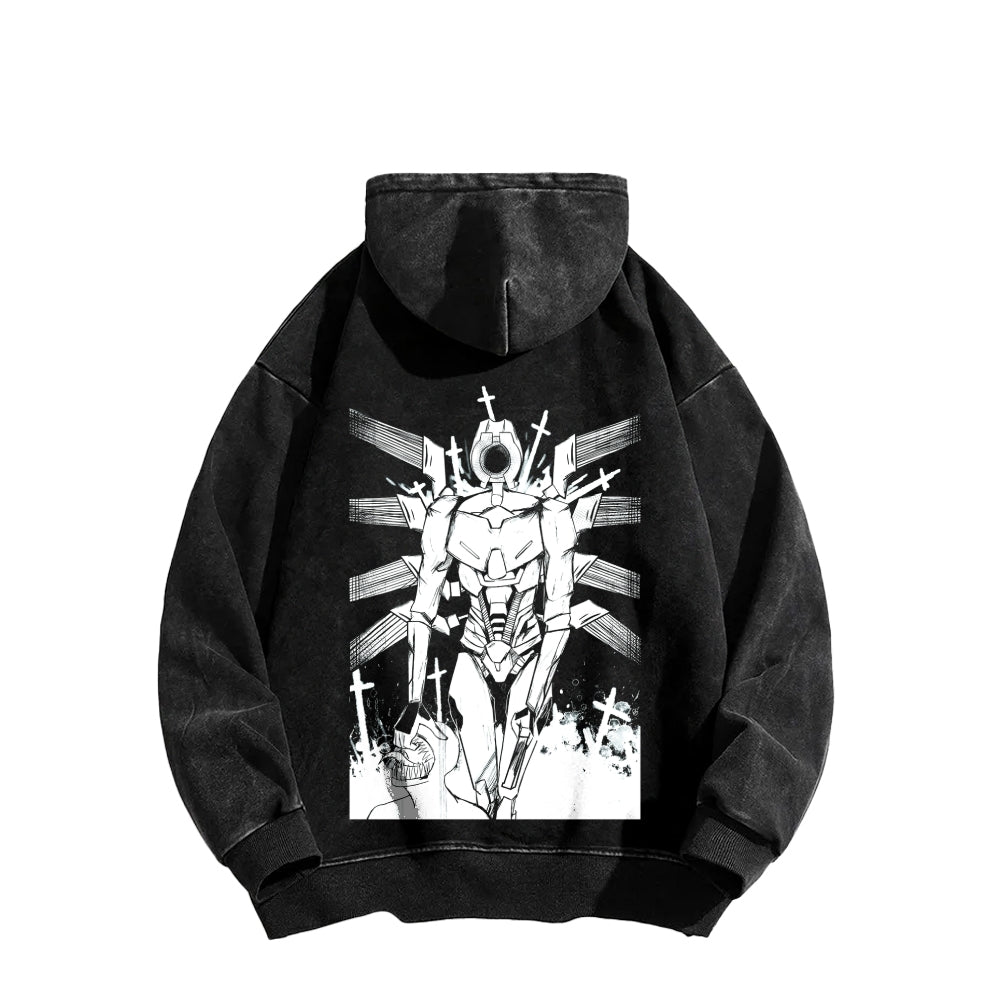 Ultrakill Unisex Washed Hoodie 2601009578