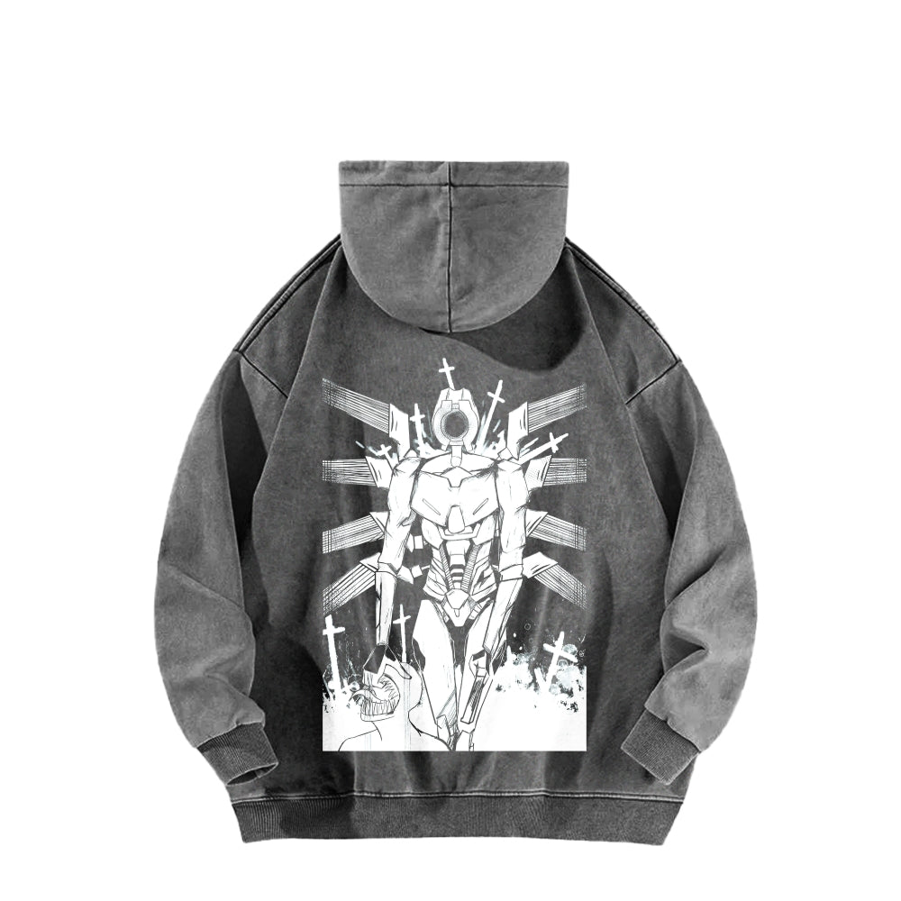 Ultrakill Unisex Washed Hoodie 2601009578