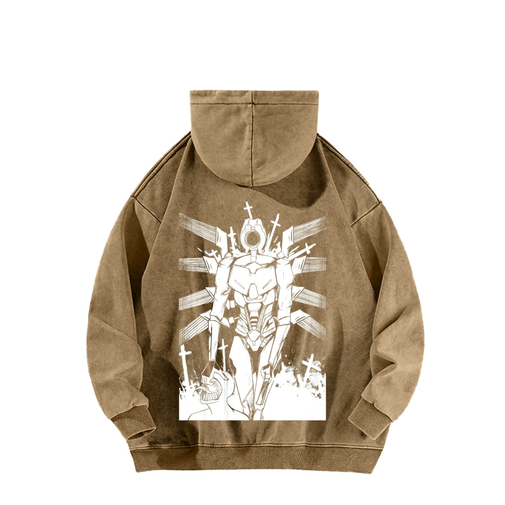 Ultrakill Unisex Washed Hoodie 2601009578