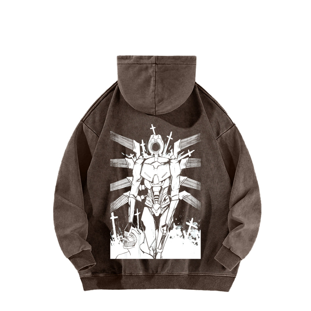 Ultrakill Unisex Washed Hoodie 2601009578