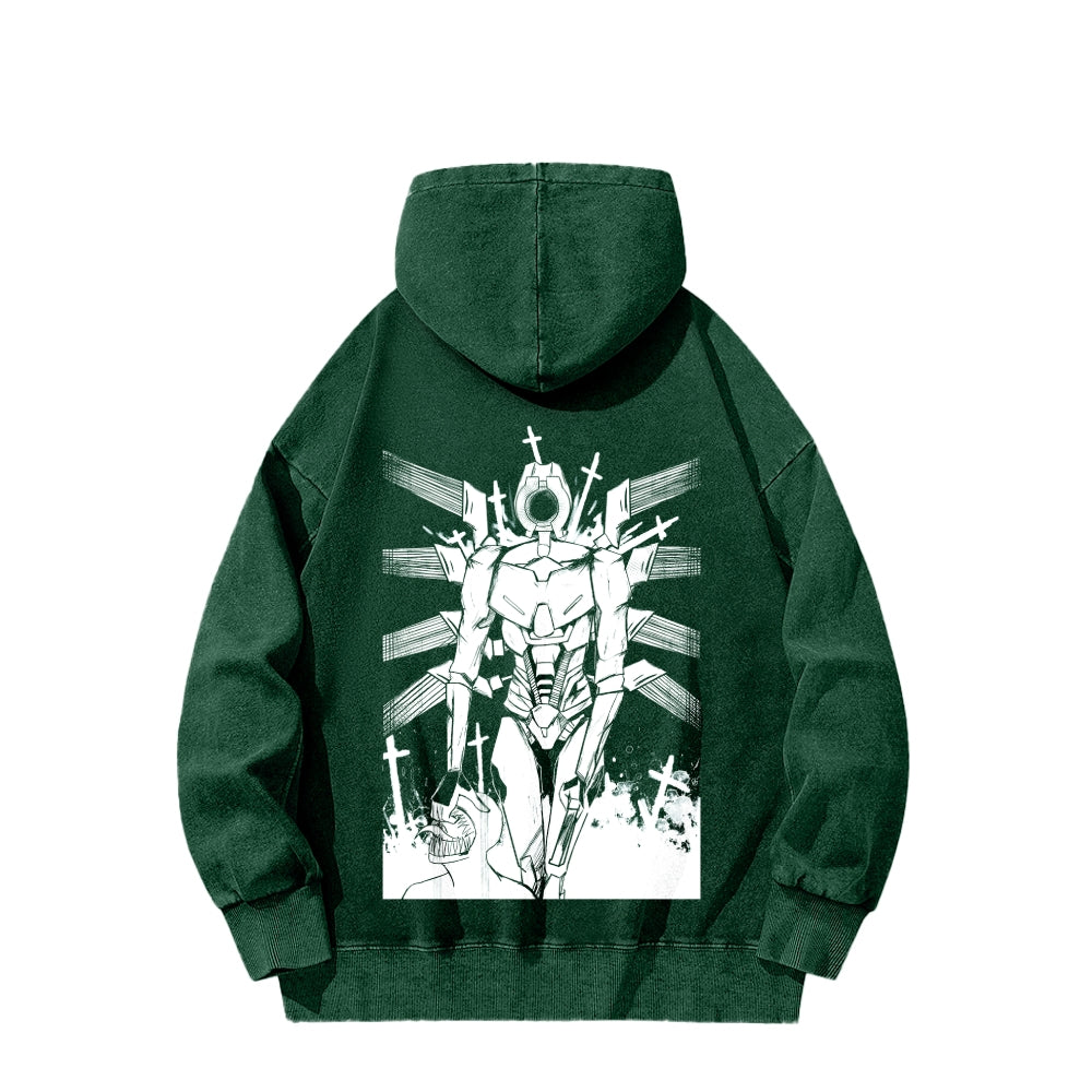 Ultrakill Unisex Washed Hoodie 2601009578