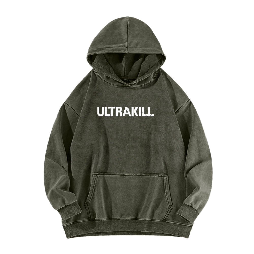Ultrakill Unisex Washed Hoodie 2601009578