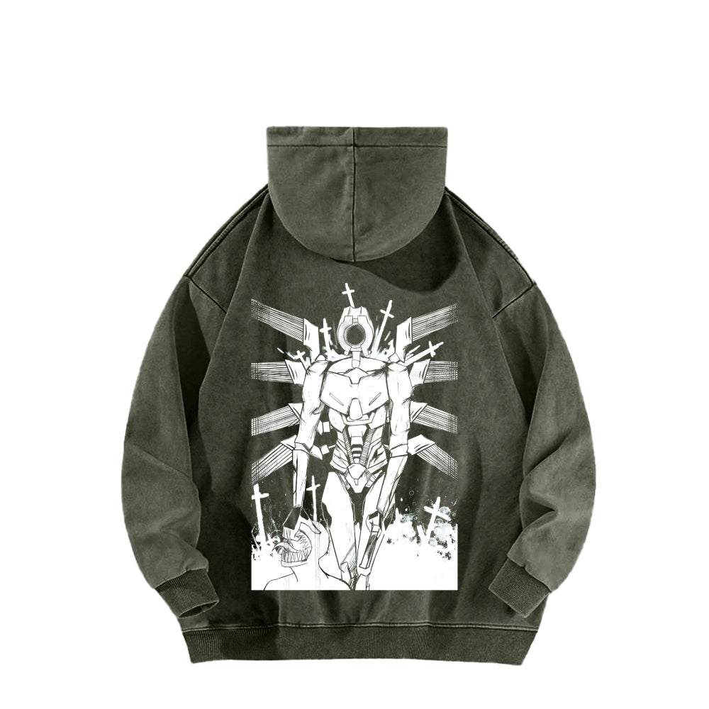 Ultrakill Unisex Washed Hoodie 2601009578