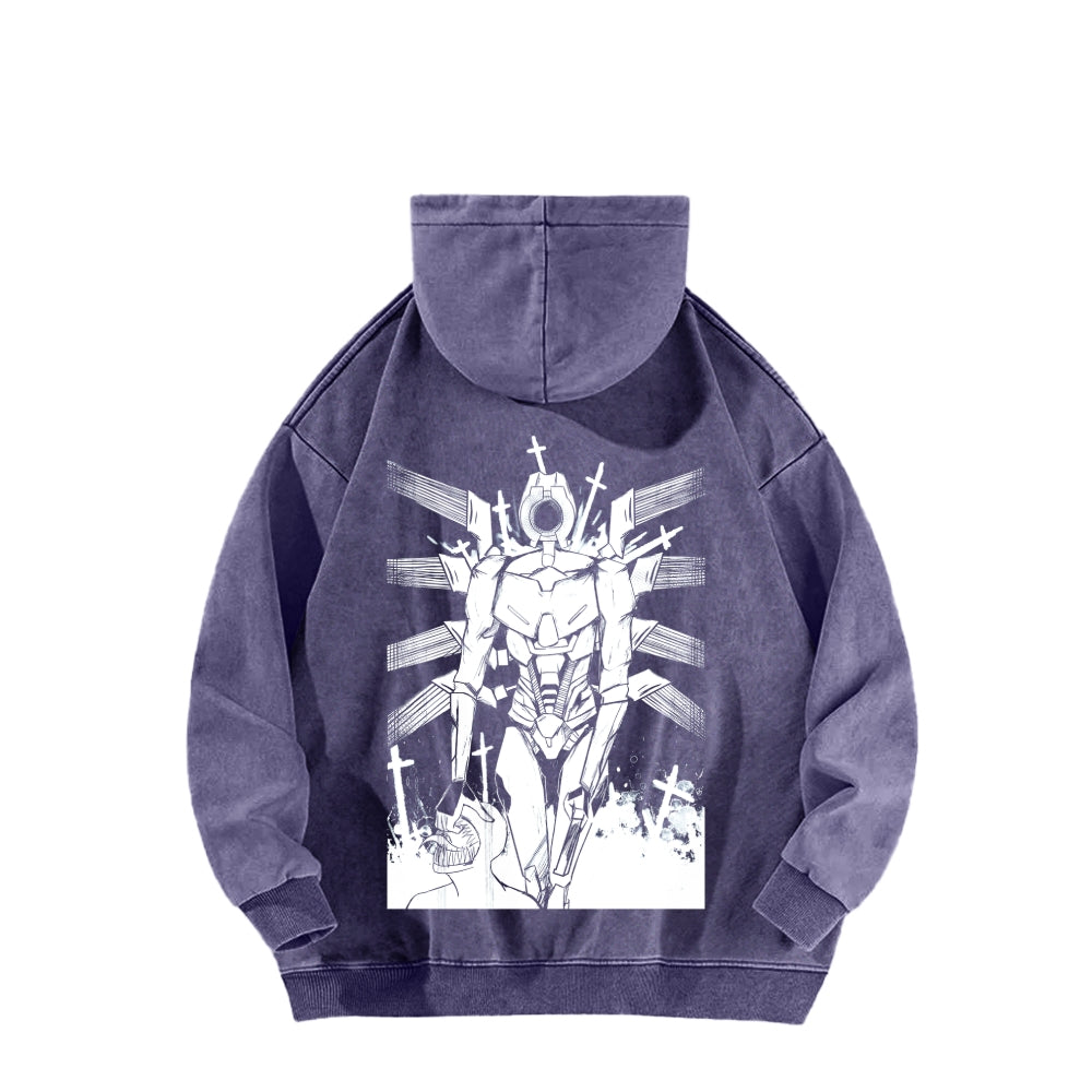 Ultrakill Unisex Washed Hoodie 2601009578
