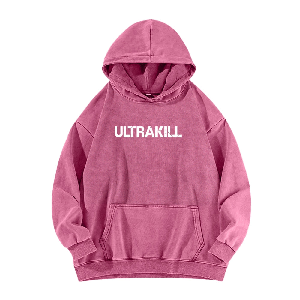 Ultrakill Unisex Washed Hoodie 2601009578
