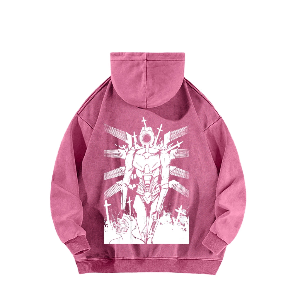 Ultrakill Unisex Washed Hoodie 2601009578