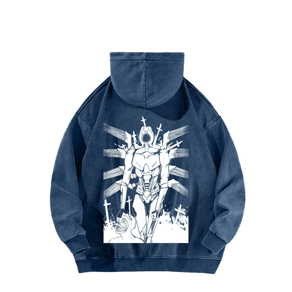 Ultrakill Unisex Washed Hoodie 2601009578